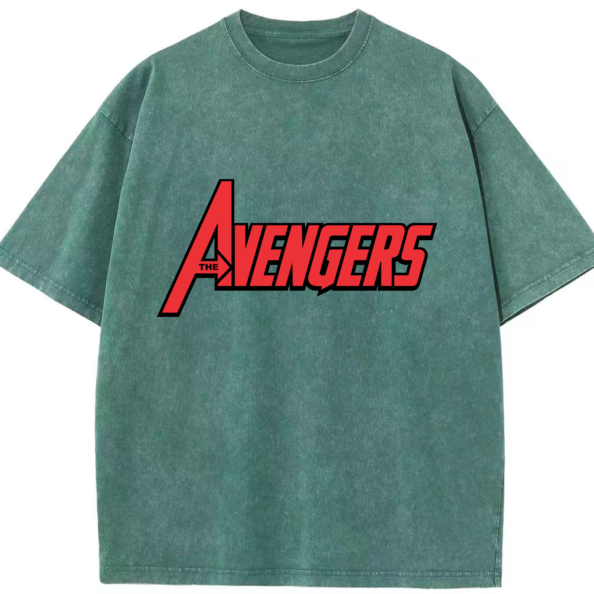 （画像用） アベンジャーズ The Avengers 綿100% ヴィンテージ風 半袖Tシャツ（フロントプリント）